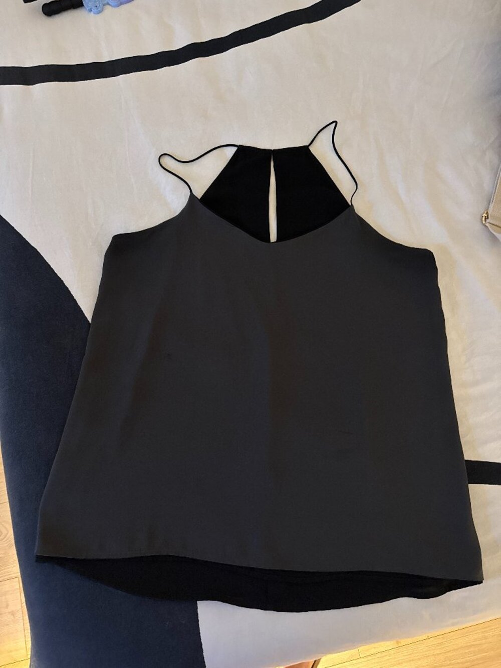 Express Black Charcoal Reversible Spaghetti Strap Cami